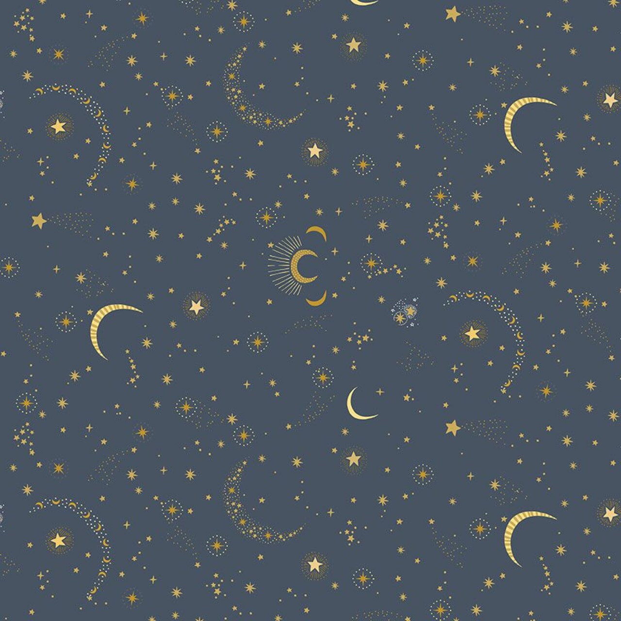 Fabric Dear Stella Designs Charcoal Nightfall Sting Like a Bee by the Quarter Yard D3275